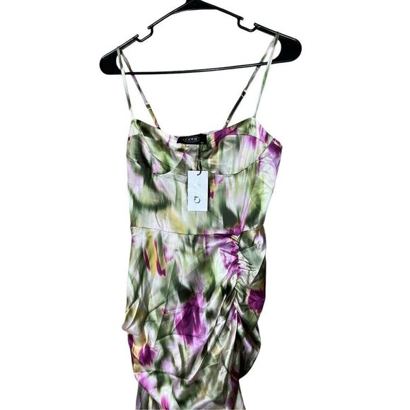 Cider Illusions Ruched Midi Dress Size XS NWT - Picture 2 of 11